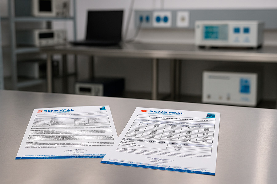 certificados de calibração
